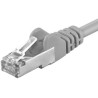 Premiumcord Patch kabel Cat6a S-FTP, AWG 26/7, délka 1.5m, šedá