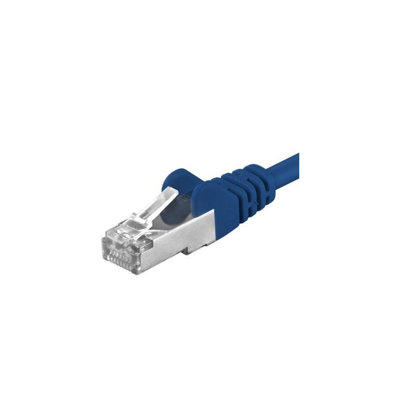 Premiumcord Patch kabel Cat6a S-FTP, AWG 26/7, délka 1.5m modrá