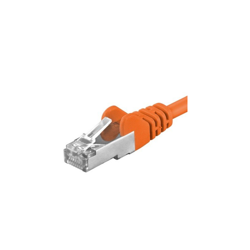 Premiumcord Patch kabel Cat6a S-FTP, AWG 26/7, délka 2m, oranžová