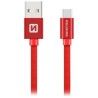Swissten Dátový Kábel Textile Usb / Usb-C 1,2 M Červený