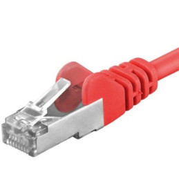 Premiumcord Patch kabel Cat6a S-FTP, AWG 26/7, délka 3m, červená