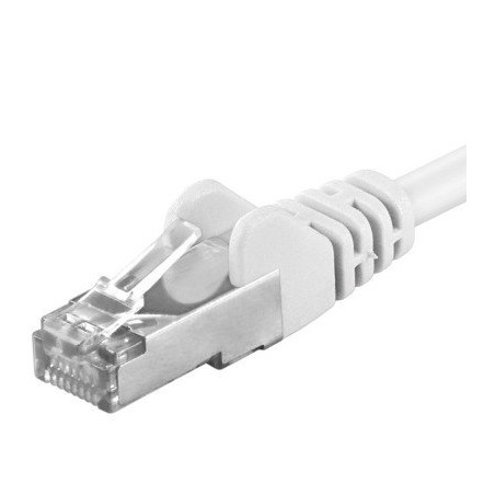 Premiumcord Patch kabel Cat6a S-FTP, AWG 26/7, délka 3m, bílá