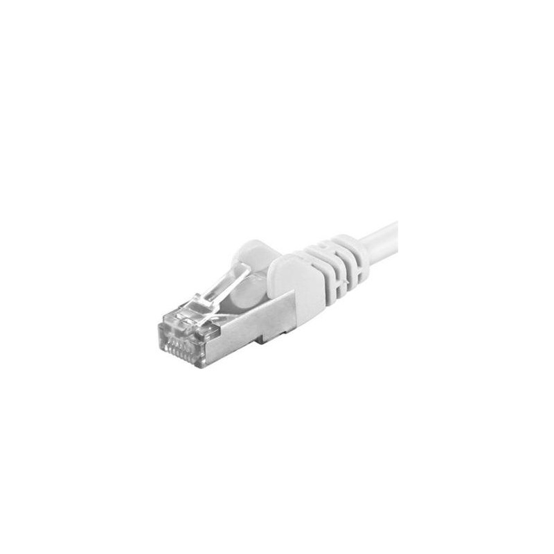 Premiumcord Patch kabel Cat6a S-FTP, AWG 26/7, délka 10m, bílá