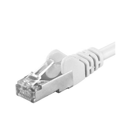 Premiumcord Patch kabel Cat6a S-FTP, AWG 26/7, délka 10m, bílá