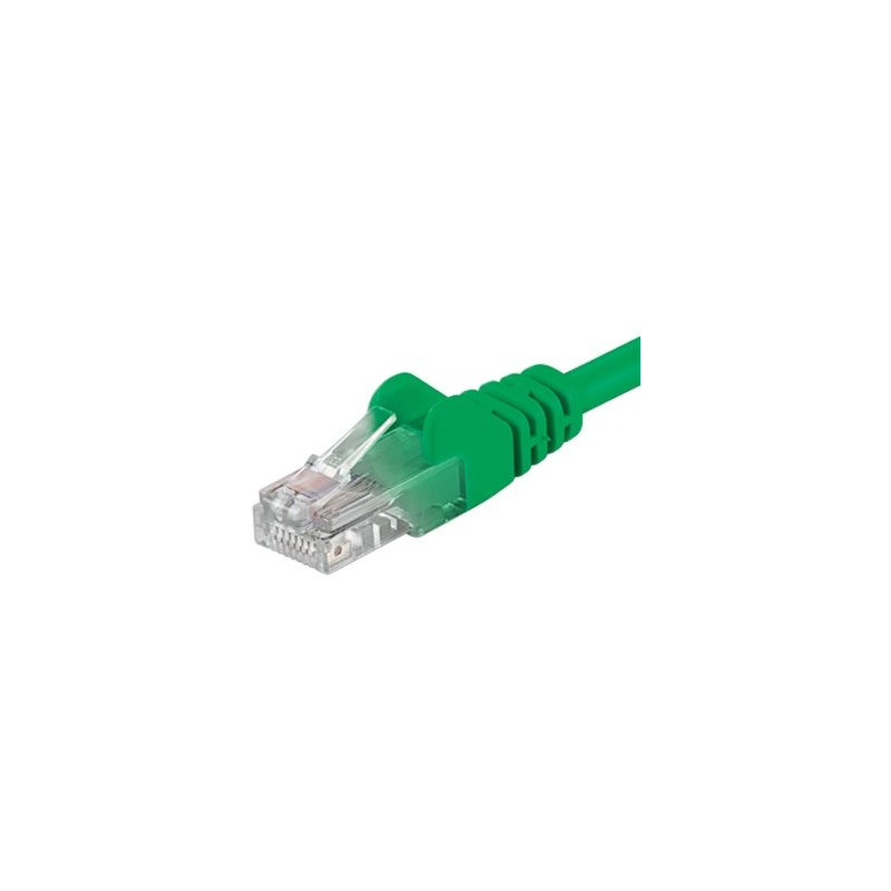 PremiumCord Patch kabel Cat6 UTP, délka 0.25m, zelená