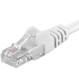 PremiumCord Patch kabel Cat6 UTP, délka 1.5m, bílá