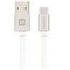 Swissten Data Cable Textile Usb / Usb-C 2.0 M Silver