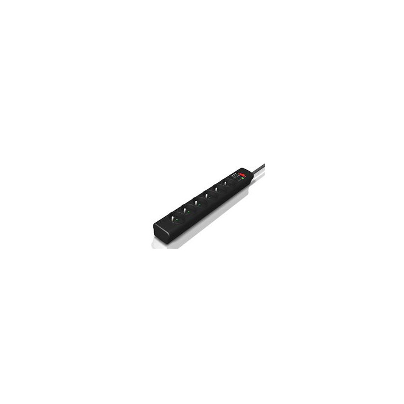 EATON Protection Strip 6 FR, přepěťová ochrana, 6 výstupů, zatížení 10A