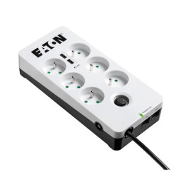 EATON Protection Box 6 USB FR, přepěťová ochrana, 6 výstupů, zatížení 10A, 2x USB port