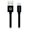 Swissten Datový Kabel Textile Usb / Usb-C 3,0 M Černý