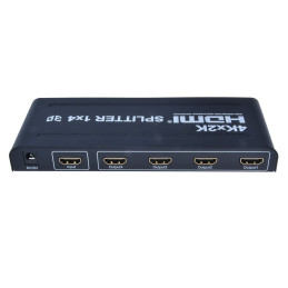 PremiumCord HDMI splitter 1-4 porty, kovové pouzdro, 4K, FULL HD, 3D