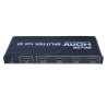 PremiumCord HDMI splitter 1-4 porty, kovové pouzdro, 4K, FULL HD, 3D