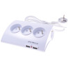 PremiumCord Prodlužovací přívod 230V 1,5m 5zásuvek+vypínač+2x USB 2A