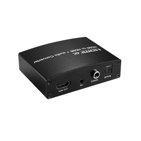 PremiumCord HDMI 4K Repeater/Extender s oddělením audia, stereo jack, Toslink, RCA
