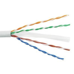 PremiumCord kabel UTP Cat6 4x2, drát, AWG23, čistá měď , 305m, plášť PVC, šedá