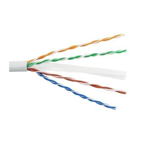 PremiumCord kabel UTP Cat6 4x2, drát, AWG23, čistá měď , 305m, plášť PVC, šedá