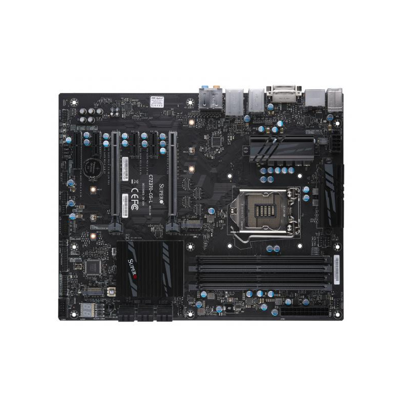 SUPERMICRO MB 1xLGA1151, Z370, 4x DDR4,6xSATA3, 6xPCIe 3.0 2/1/3(x16/x8/x4), 2x M.2, 2xLAN, DP+HDMI+DVI-D, HD Audio