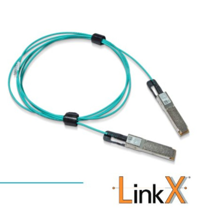 Nvidia Mellanox® active fiber cable, IB HDR, up to 200Gb/s, QSFP56, LSZH, black pulltab, 10m