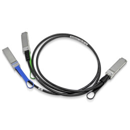 Nvidia Mellanox® passive copper hybrid cable, IB HDR 200Gb/s to 2x100Gb/s, QSFP56 to 2xQSFP56, LSZH, colored pulltabs, 2