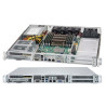 SUPERMICRO mini1U chassis, front IO, 2x (opt. 4x) internal Drive Bays 2,5", 500W (Platinum)