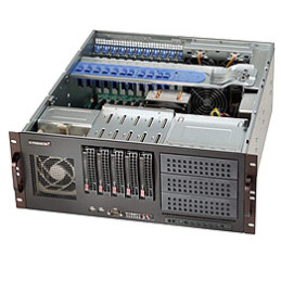 SUPERMICRO 4U 5x 3,5" HS SAS/SATA, 3x 5,25", 2x600W (80PLUS Platinum)