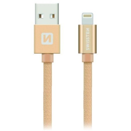 Swissten Datový Kabel Textile Usb / Lightning 2,0 M Zlatý