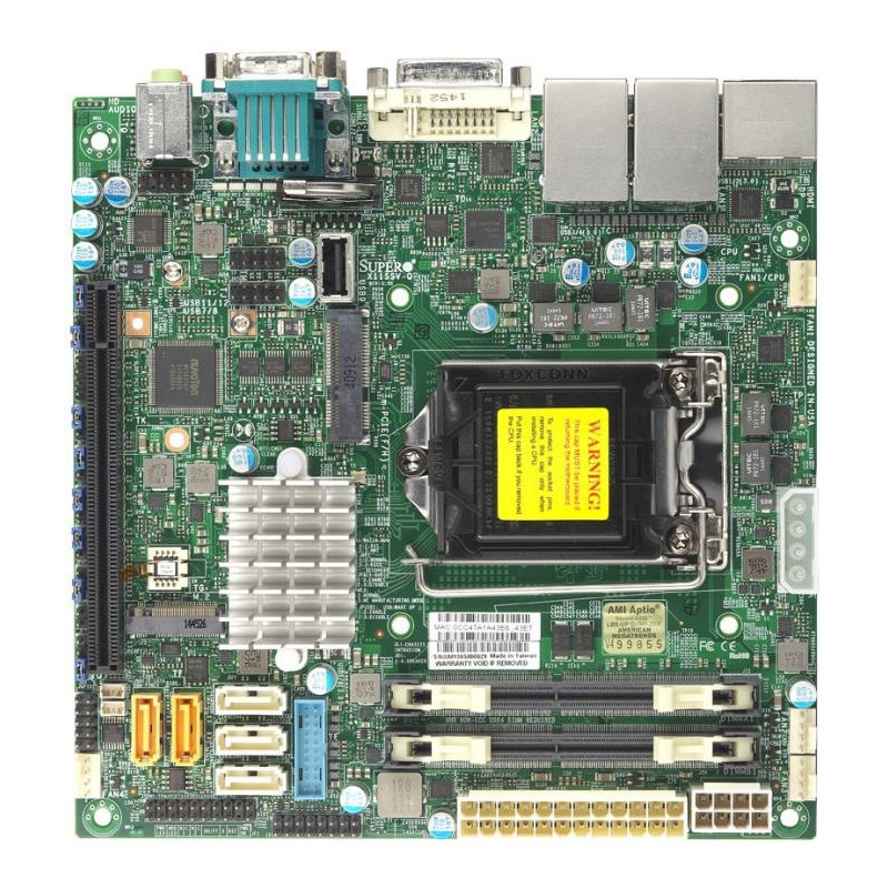 SUPERMICRO MB E3-1585v5, C236, 2xSO-DIMM DDR4 ECC, 4xSATA3, PCIe 3.0 x16, 1xM.2, DVI-A, 4x LAN, IPMI