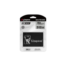 Kingston SSD 512GB KC600 SATA III 2.5'' 3D TLC SM2259 (čtení/zápis: 550/520MB/s)