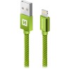 Swissten Dátový Kábel Textile Usb / Lightning 2,0 M Zelený