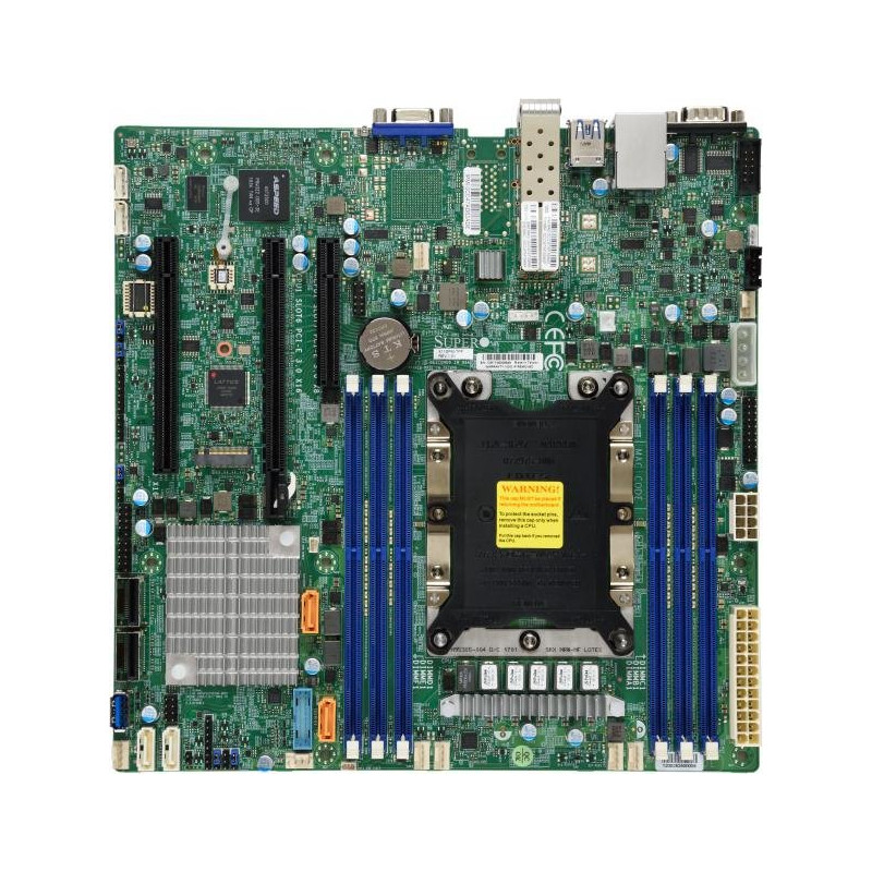 SUPERMICRO MB 1xLGA3647, iC622, 6x DDR4 ECC, 12xSATA3, 1xM.2, PCI-E 3.0/2,1(x16,x8),2x 10Gb SFP+,IPMI