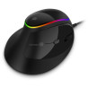 CONNECT IT GAME FOR HEALTH RGB ergonomická vertikální myš, drátová, ČERNÁ