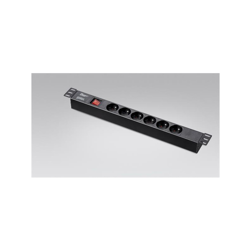 Eurocase zásuvka GA-3106 typ E šetinásobná, 1,7m, C13- Schuco