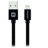 Kabel danych Swissten Textile USB / Lightning Mfi 1,2 M czarny