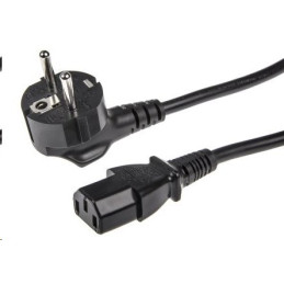 Kabel síťový / napájecí 230V 3x1,5mm2, pro vysokou zátěž do 4000W, 1,5m, C13 - Schuko, High quality