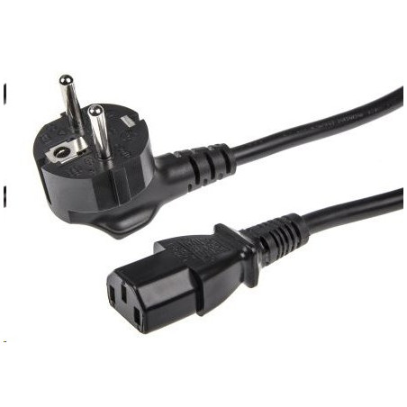 Kabel síťový / napájecí 230V 3x1,5mm2, pro vysokou zátěž do 4000W, 1,5m, C13 - Schuko, High quality