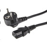 Kabel síťový / napájecí 230V 3x1,5mm2, pro vysokou zátěž do 4000W, 1,5m, C13 - Schuko, High quality