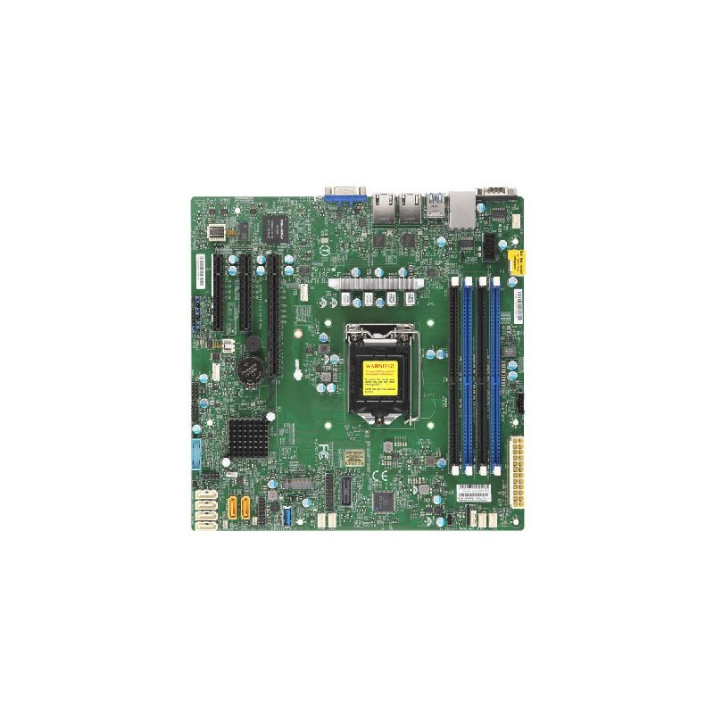SUPERMICRO MB 1xLGA1151 (Xeon E3-21xx,i3), C242, 4xDDR4, 6xSATA3, M.2, 3xPCIe3.0 (x8, 2 x4), VGA, 2x LAN, IPMI