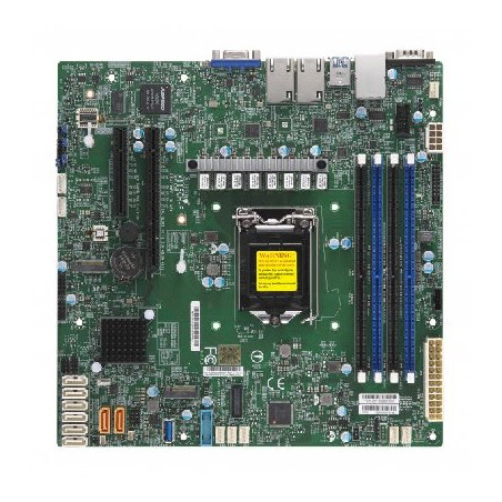 SUPERMICRO MB 1xLGA1151 (Xeon E3-21xx,i3), C246, 4xDDR4, 8xSATA3, 2x M.2, 2xPCIe3.0 x8, VGA, 2x LAN, IPMI