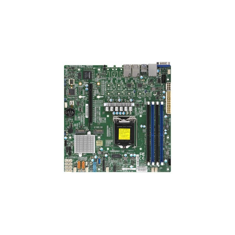 SUPERMICRO MB 1xLGA1151 (Xeon E3-21xx,i3), C246, 4xDDR4, 6xSATA3, 2xM.2, 1xPCIe3.0 x16, VGA, 2x LAN, IPMI