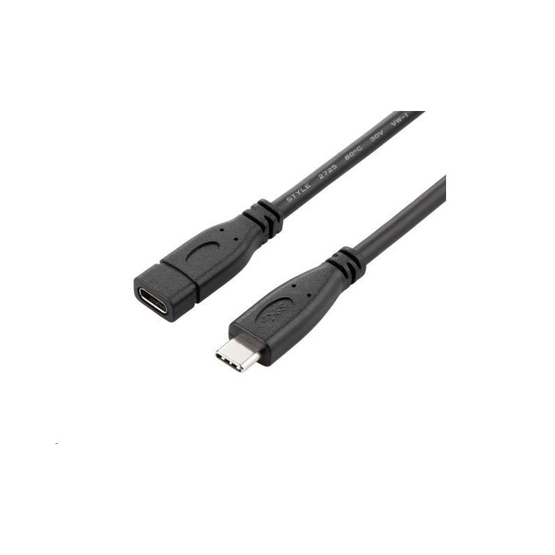 PremiumCord Prodlužovací kabel USB 3.1 generation 2, C/male - C/female, 1,5m