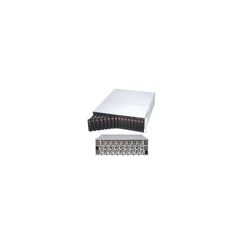 SUPERMICRO 3U MicroCloud server 8x NOD (LGA1151(v2), iC246, 4x DDR4 ECC, 2x SATA3) 2x HS 3,5" k NOD, 2x2000Wt, IPMI