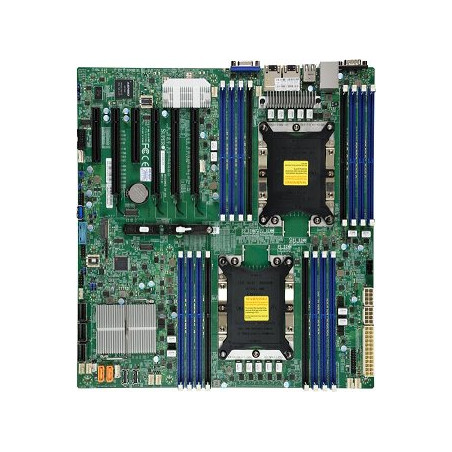 SUPERMICRO MB 2xLGA3647, iC621, 16x DDR4 ECC, 14xSATA3, 2xNVMe, 1xM.2, PCI-E 3.0/4,2(x16,x8),2x 10Gb LAN,IPMI, bulk