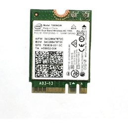 Intel® Dual Band Wireless-AC 7265, 2x2 AC + BT, vPro® M.2