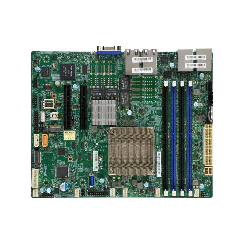 SUPERMICRO Flex-ATX MB Atom C3708 (8-core), 4x DDR4 ECC DIMM, 2xSATA, 1x PCI-E 3.0 x8, 4x 10GbE LAN, IPMI