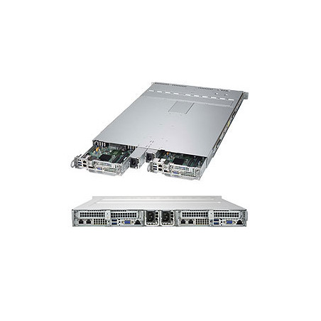 SUPERMICRO 1U TWIN server2x (2x LGA3647, iC621, 16x DDR4 ECC R, 4x 2,5" SATA3, SIOM LAN, IPMI), 2x 1000W(tit.)