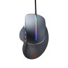CANYON herní myš APSTAR, 6 programovatelných tlačítek, senzor Sunplus, až 6400 DPI, opletený kabel,RGB podsvícení, šedá