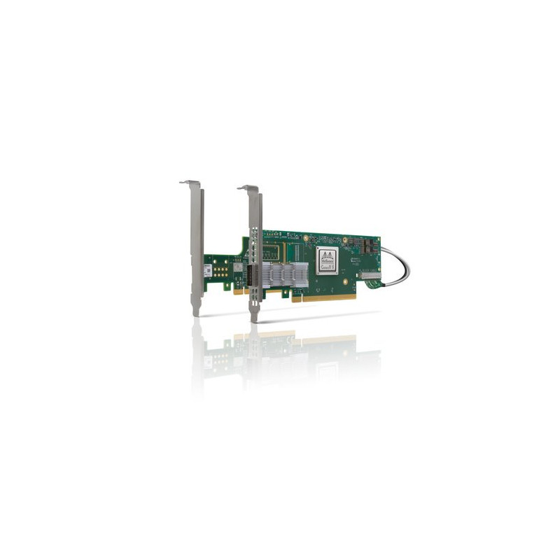 Nvidia Mellanox ConnectX®-6 VPI adapter card, 100Gb/s (HDR100, EDR IB and 100GbE), single-port QSFP56, PCIe3.0/4.0 Socke