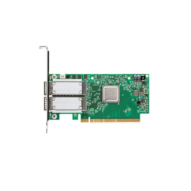 Nvidia Mellanox ConnectX®-5 Ex EN network interface card, 100GbE dual-port QSFP28, PCIe4.0 x16, tall bracket