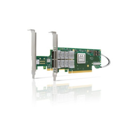 Nvidia Mellanox ConnectX®-6 VPI adapter card kit, HDR IB (200Gb/s) and 200GbE, dual-port QSFP56, Socket Direct 2x PCIe3.