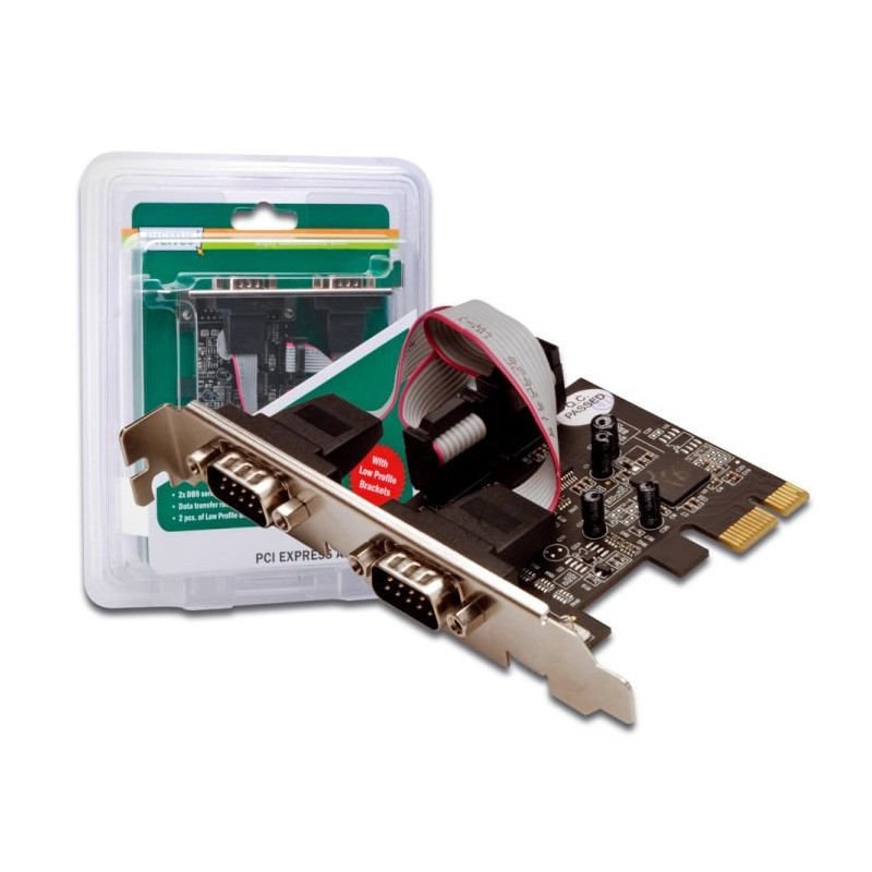 Supermicro DIGITUS PCI Express karta 2xCOM RS-232 port, LP brackets (DS-30000-1)